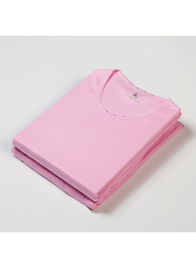 New Pure Cotton Autumn Clothes And Pants For Men, Round Neck, All-cotton Thermal Underwear For Women And Men, Thin Cotton Sweater Set For Middle-aged And Elderly People