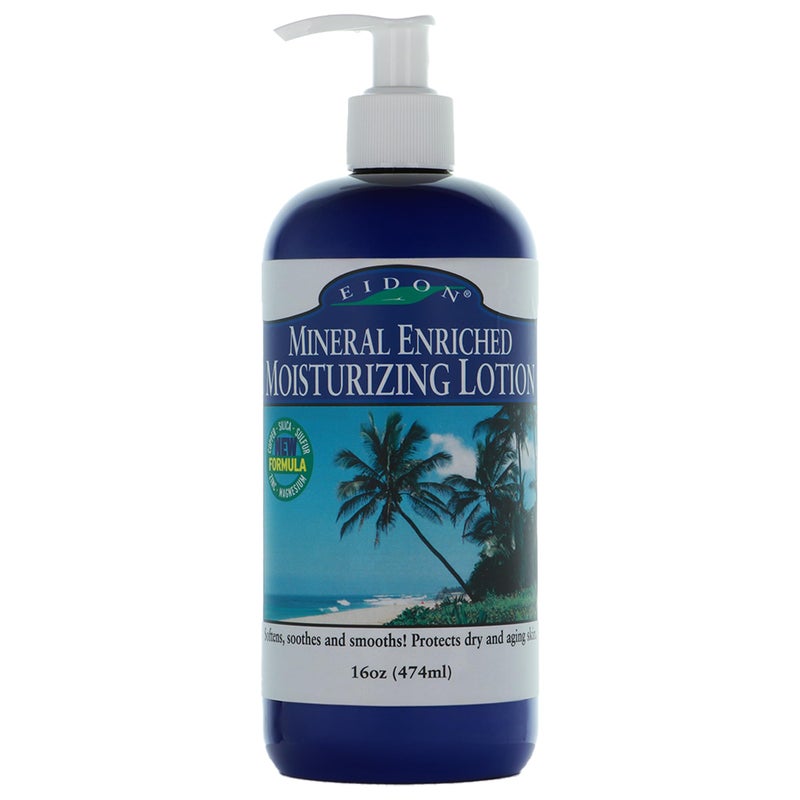 Eidon Ionic Minerals Eidon Mineral Enriched Moisturizing Lotion - Silica & Magnesium Lotion, MSM Cream for Face & Body, Topical Moisture & Hydration for Dry Skin with Natural Aloe & Organic Essential Oils - 16 fl oz - Image 1