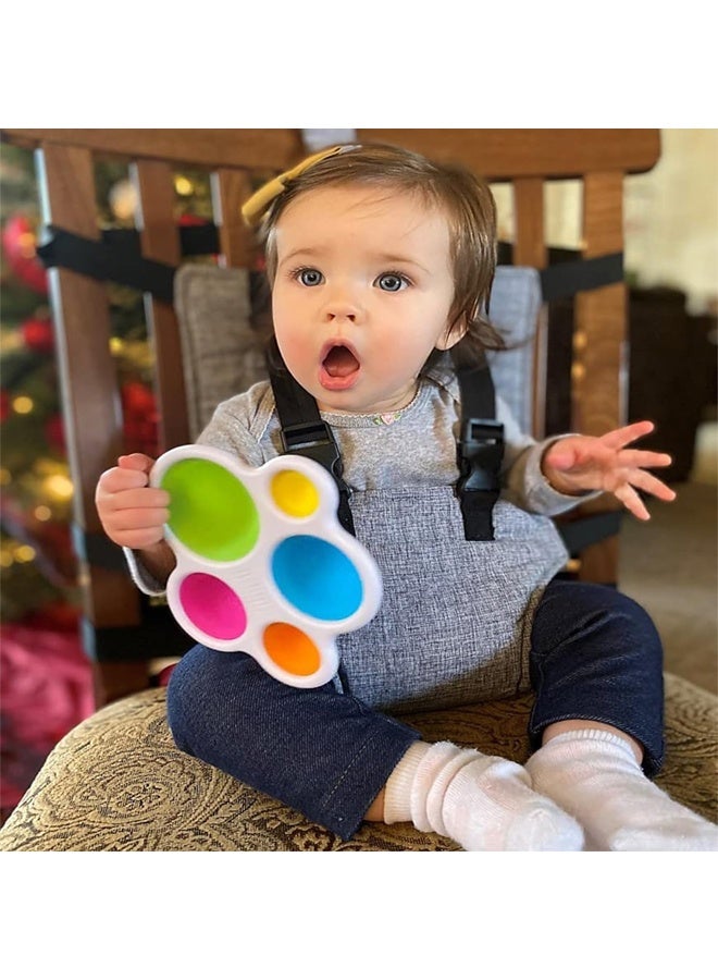 DUNISO Baby Portable High Chair Travel Strap Seat，Universal Washable Toddler Chair Seats Belt，Travel Harness Seat with Adjustable Shoulder Strap，for Indoor and Outdoor,Grey - Image 4