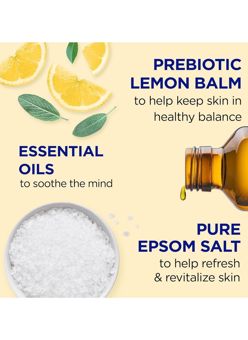 Dr Teal's Body Wash with Pure Epsom Salt Prebiotic Lemon Balm 710 ML  - Image 3