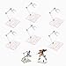 TSY TOOL 6 Pcs of HG144 Action Figure Stand Display Holder Base Doll Model Support Stand Compatible with 6 HG RG SD SHF Gundam 144 Toy Clear - Image 3