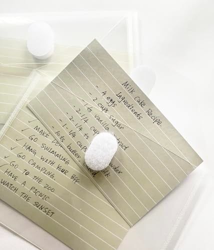 Croshuki 24pcs 4x6 Plastic Clear Envelopes Receipt Coupon Stickers Stamps Storage Case File Organizer Holder - Image 5