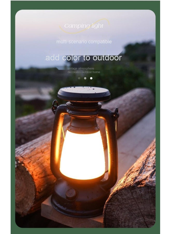 Type-C Fast Charging Camping Lantern - Portable Multi-functional Outdoor Tent Light with USB Solar Charging  - Image 2