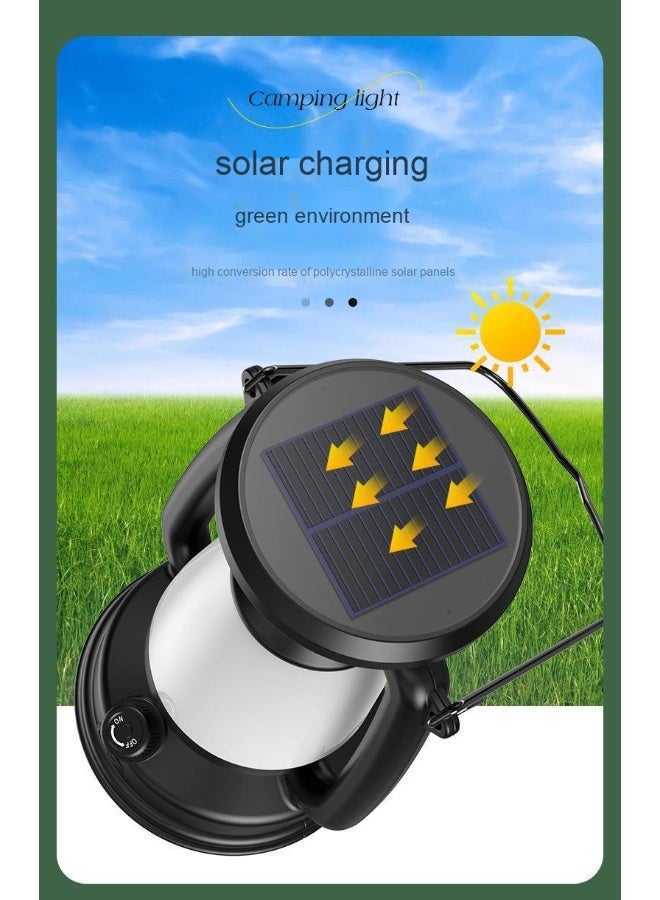 Type-C Fast Charging Camping Lantern - Portable Multi-functional Outdoor Tent Light with USB Solar Charging  - Image 5