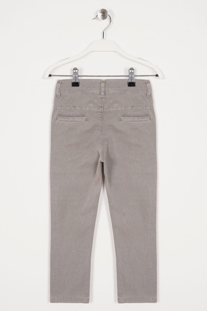 Süzgün Beige Colored Boy Gabardine Trousers with Back Pockets  - Image 2