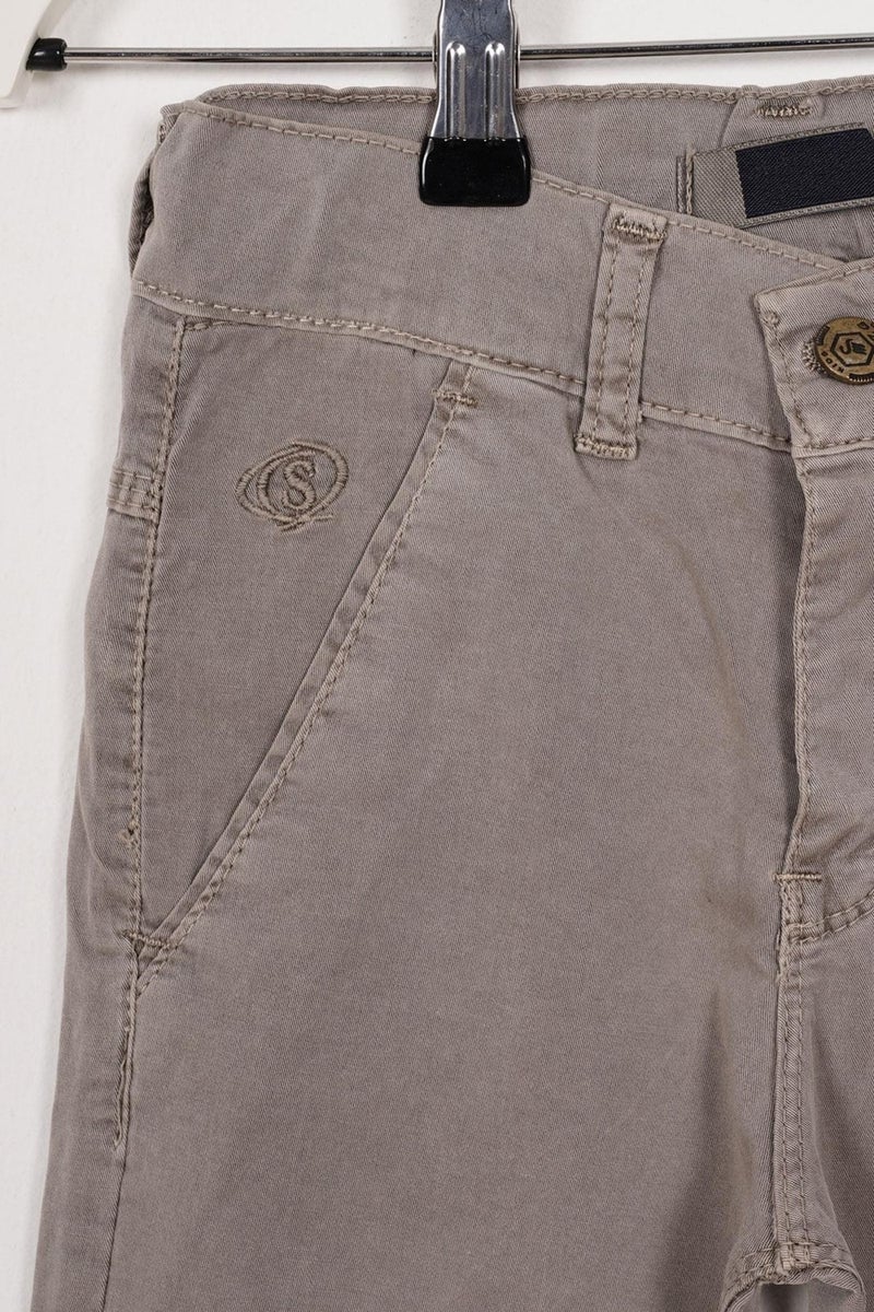 Süzgün Beige Colored Boy Gabardine Trousers with Back Pockets  - Image 4