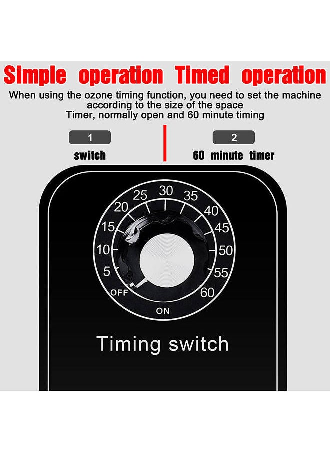 Generic - Air Purifier Ozone Generator 220V 60g/h Air Cleaner Home Ozonator Portable Ozon Ozonizer O₃ Generator with Timing Switch for Home Car Formaldehyde - Image 1