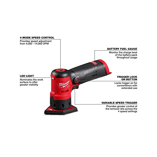 Milwaukee Electric - M12 Fuel Orbital Detail Sander - Image 2