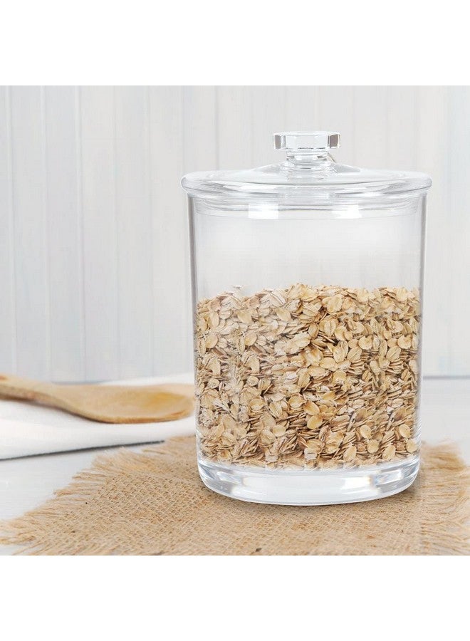 ForPro Professional Collection وعاء صيدلية أكريليك من مجموعة فور برو الاحترافية مع غطاء، سعة 60 أونصة، حاوية تخزين للحمام والمطبخ والمكتب، 7.75" × 5" - Image 5