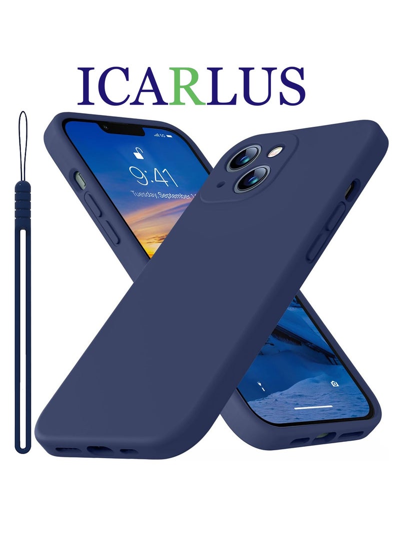 ICARLUS Case for Apple iPhone 14 Plus 6.7 inch Silicone Cover Soft Blue  - Image 1