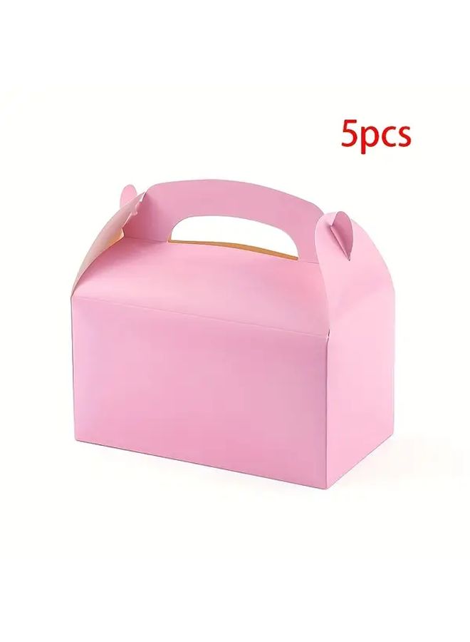 45Pcs Cherry Blossom Pink Party Gift Box Set With Handles For Birthday Bridal Wedding Thanksgiving Christmas Gifts Suitable For 200 Scenarios Elegant Holiday Treats Wedding Favors - Image 4