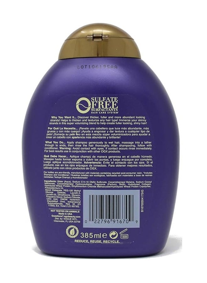 Ogx - Full Biotin And Collagen Shampoo Purple 385ml - Image 1