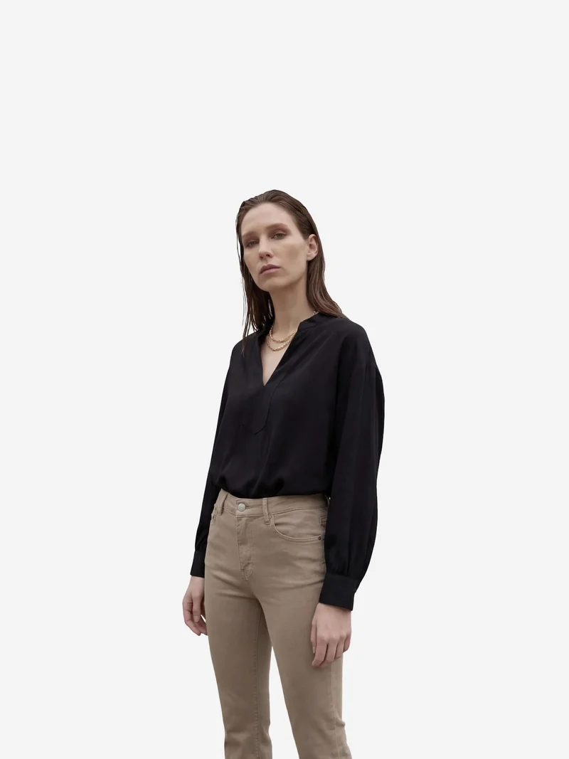MY FASHION Camel Brown MY FASHION High Waist Flare Leg Denim Pants for Women | Best Price UAE
