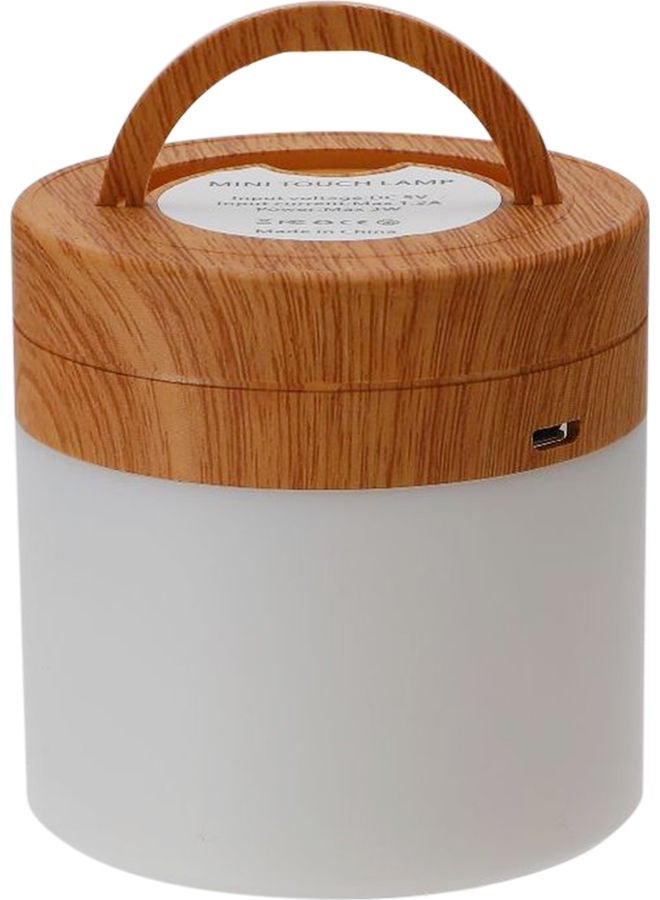 NIBEMINENT Desktop LED Colourful Bedroom Bedside USB Touching RGB Night Lamp with Remote-Controller White 9.2 x 7.7 8.4cm - Image 3