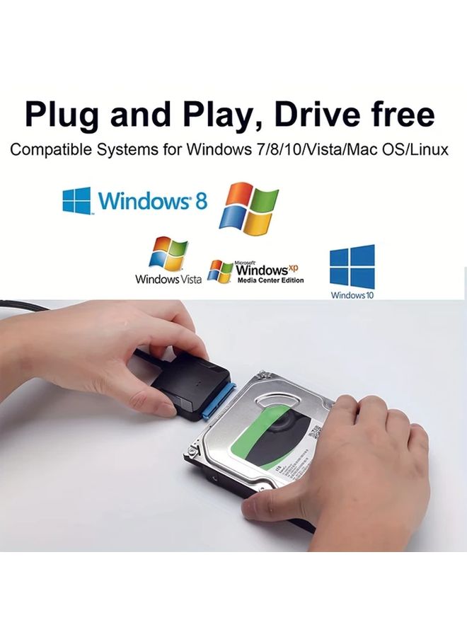 Sata III To Usb 3.0 Converter Cable With Dc Port For Ssd Hdd - Image 3