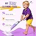 Yeeammk Purple Mini Spray Mop for ToddlerMontessori Cleaning Toy That Real Spray WaterPretend Playhouse Essentials for Girls Ages 38Toddler Educational Housekeeping Set - Image 4