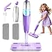 Yeeammk Purple Mini Spray Mop for ToddlerMontessori Cleaning Toy That Real Spray WaterPretend Playhouse Essentials for Girls Ages 38Toddler Educational Housekeeping Set - Image 2
