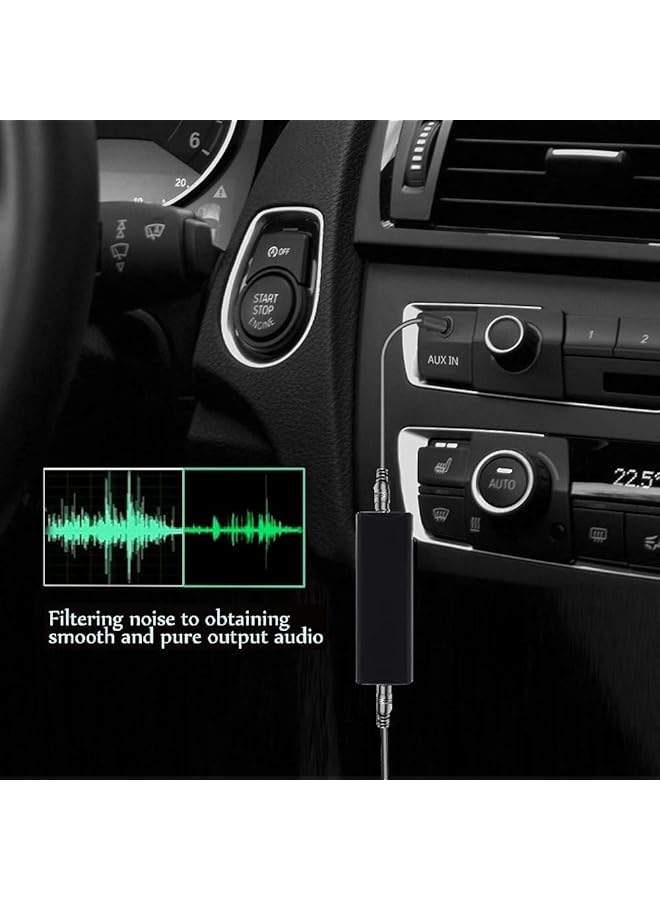 KASTWAVE Ground Loop Noise Isolator For Car Audio/Home Audio System With 3.5Mm Audio Cable, Current Sound Filter Anti-Interference Filter, Eliminates Hum  - Image 2