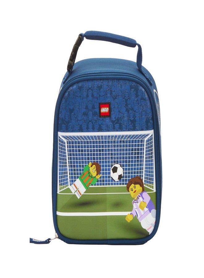 LEGO Kids City Heritage Classic Lunch Box, Insulated Soft Reusable Lunch Bag Meal Container for Boys and Girls, Perfect for School, or Travel, Meal Tote to Keep Food and Drinks Cold, Soccer Goal - Image 2