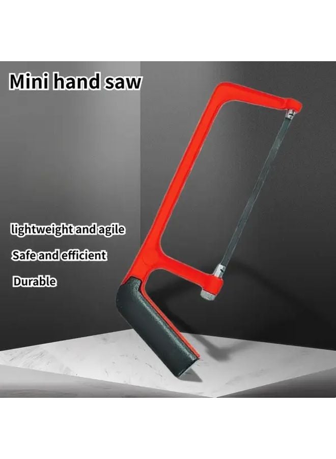 Yellow Hand Saw Set With 2 Blades 6 Inch Manual Metal Wood Cutter - Image 3