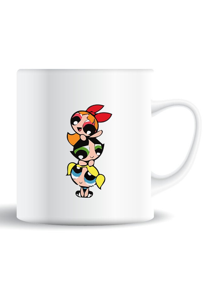 Theodor Premium Quality Two Sided Printed Coffee Mug Tea Cup Powerpuff For Home Office, Kids Men Women  - Image 1