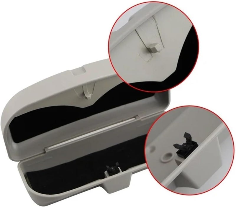 QASULER Car Glasses Case Organizer - Image 3