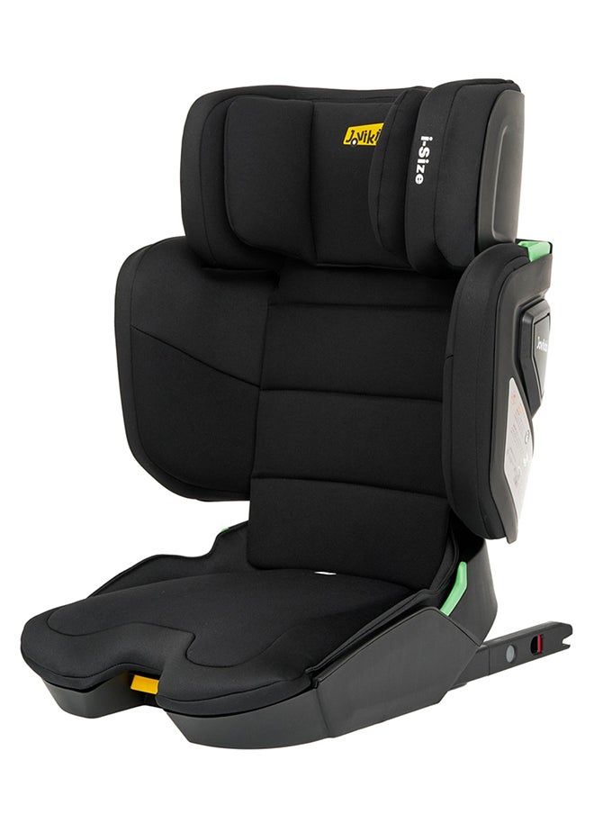 Jovikids Cabin Size Portable Rober i-Size Booster Seat With ISOFIX, 100 - 150 CM (Approx. 3 To 12 Years), Adjustbale Height And Width, Compact And Folding, ECE R129, Black 