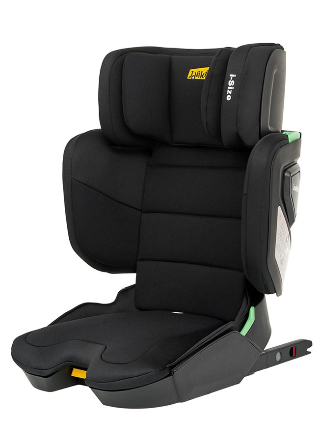 Jovikids - Cabin Size Portable Rober i-Size Booster Seat With ISOFIX, 100 - 150 CM (Approx. 3 To 12 Years), Adjustbale Height And Width, Compact And Folding, ECE R129, Black - Image 1