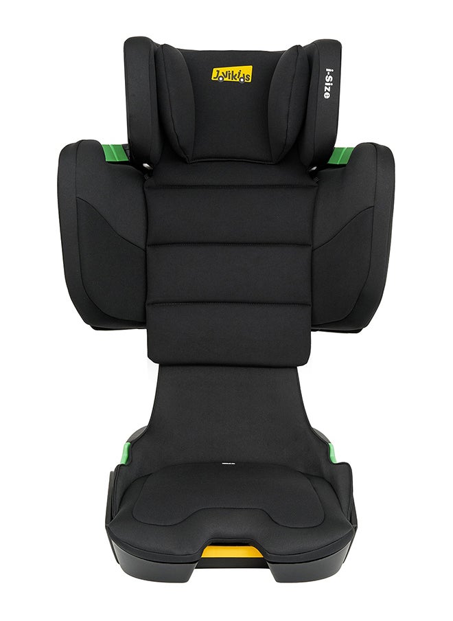 Jovikids - Cabin Size Portable Rober i-Size Booster Seat With ISOFIX, 100 - 150 CM (Approx. 3 To 12 Years), Adjustbale Height And Width, Compact And Folding, ECE R129, Black - Image 1