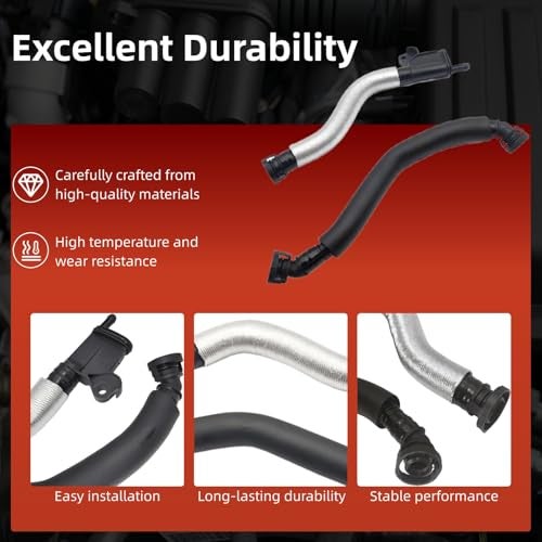 McrGinly 06J103221 Oil Separator Valve Breather Hose Tube Fit for Beetle Cabrio Passat CC Tiguan A3 Q3 TT 06J103221A 06J103213D 06J103213B 06J103213E - Image 4