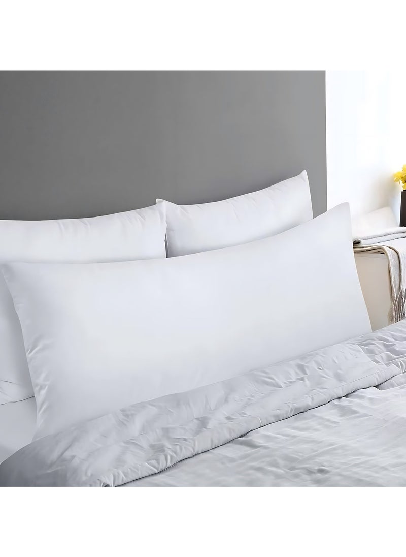 MAXQON 1-Piece Body Pillow Striped White, Long Pillow Soft Microfiber Anti Allergic&Anti-bacterial, Size(40x140CM)  - Image 3