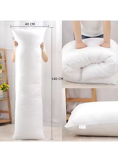 MAXQON 1-Piece Body Pillow Striped White, Long Pillow Soft Microfiber Anti Allergic&Anti-bacterial, Size(40x140CM)  - Image 2