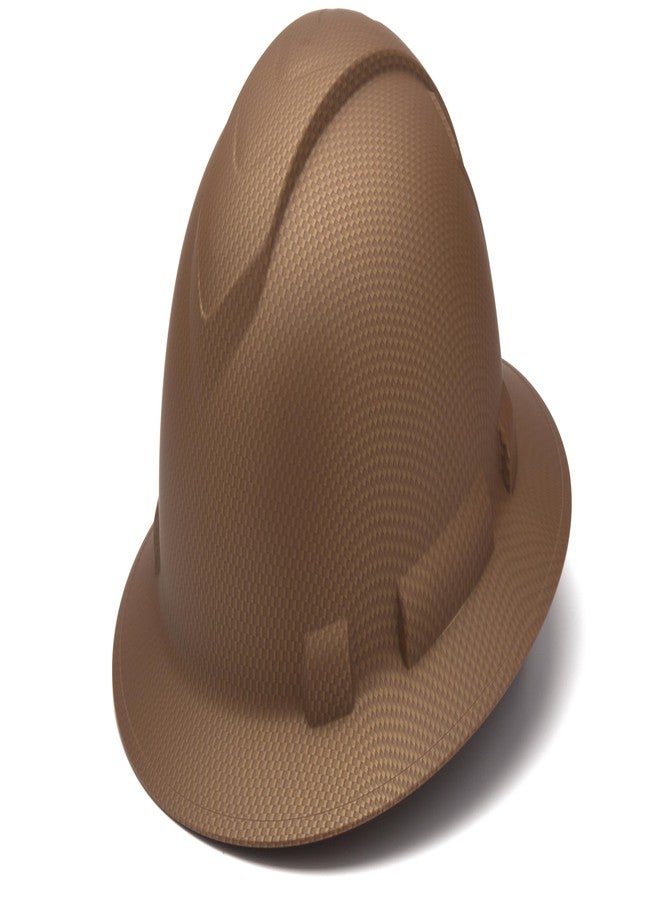Ridgeline Pyramex Ridgeline Full Brim Hard Hat, 4-Point Ratchet Suspension, Copper Pattern - Image 1