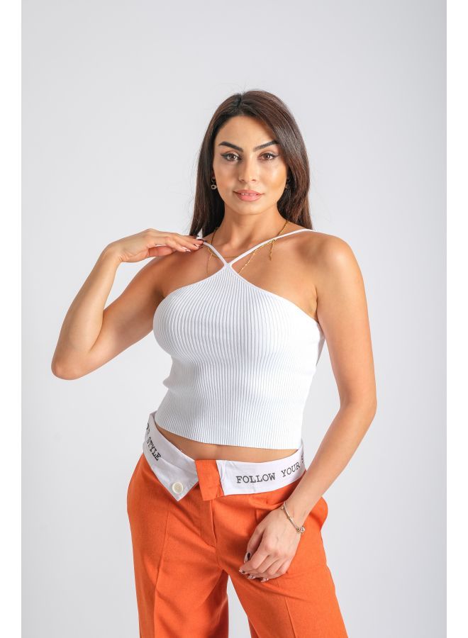 LONDONELLA Crop With Halterneck Style - Free Size - 100125 - Image 1