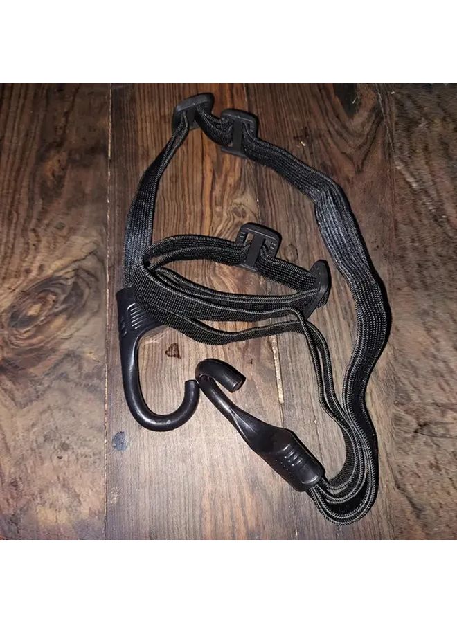 1pc Black 4 in 1 Multi Functional High Elasticity Adjustable Strap for Motorcycle Helmets E Bikes - Image 1