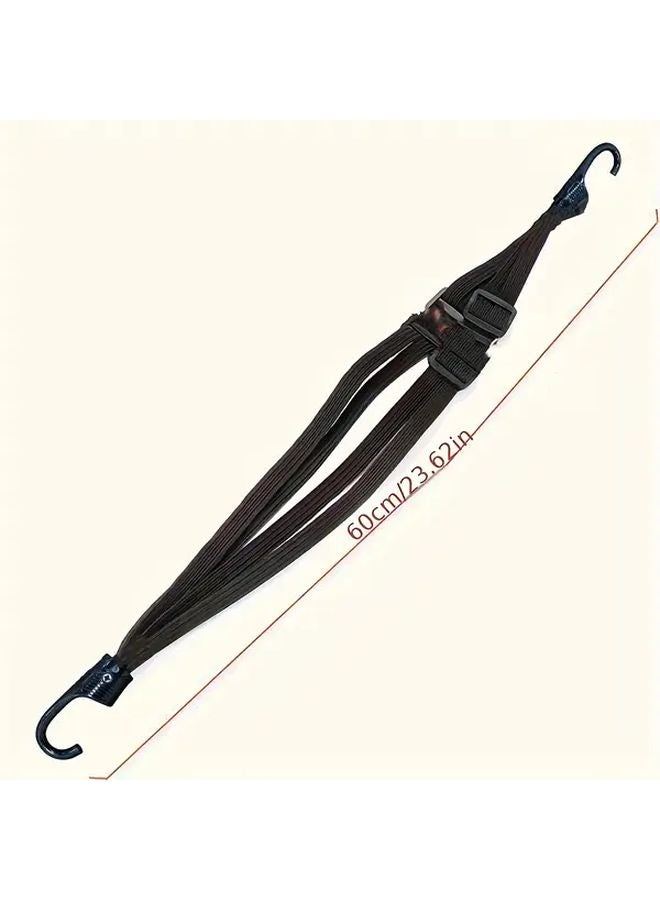 1pc Black 4 in 1 Multi Functional High Elasticity Adjustable Strap for Motorcycle Helmets E Bikes - Image 4