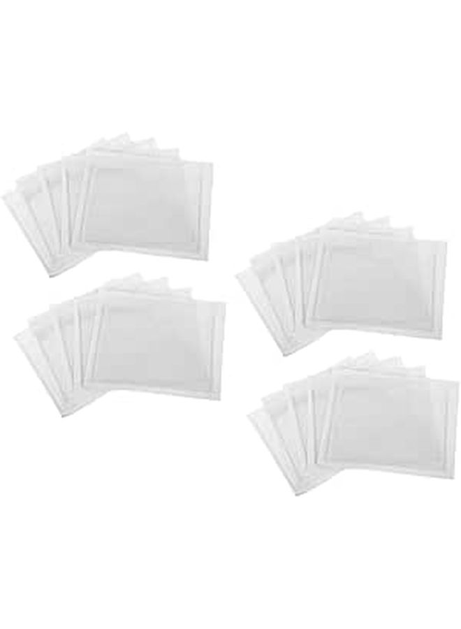 20 Pack Self Adhesive Clear Label Protectors Plastic Index Card Pockets For Car Tickets Business Cards And Flash Cards - Image 1