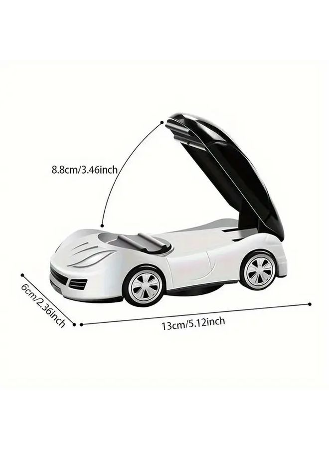 Black Car Shaped Adjustable Non Slip Dashboard Phone Holder For Hands Free Driving - Image 3