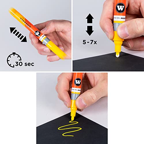 MOLOTOW ONE4ALL Acrylic Paint Refill ONE4ALL Paint Marker, Signal White, 30ml Bottle, 1 Each (693.160) - Image 4