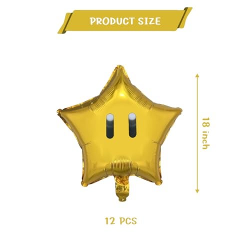 NF orange 12PCS Gold Birthday BalloonsYellow Balloons Kids Birthday Party Decorations Supplies - Image 5