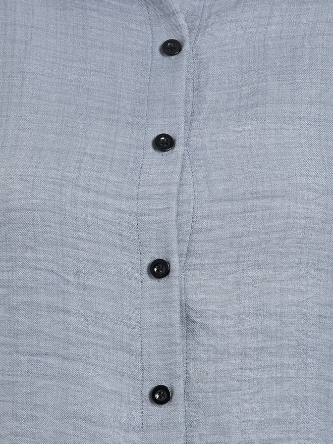 Styli Grey Relaxed Fit Long Sleeve Shirt - Image 4