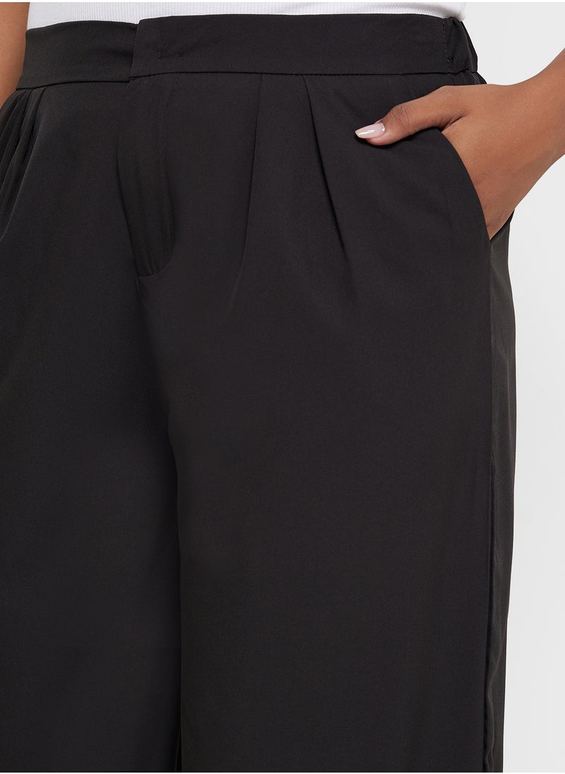Ella Plus - High Waisted Wide Leg Pants - Image 1
