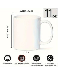 RYN Arabic Calligraphy Best Dad Ever Coffee Mug - 11oz High-Quality Ceramic Cup, Novelty Middle Eastern Tea Mug, Muslim Drinkware, Funny Gift for Dad, No Assembly Required  - Image 2