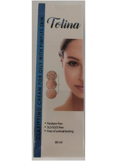 Tolina clarifying cream for oily with pimples skin  80 ml 