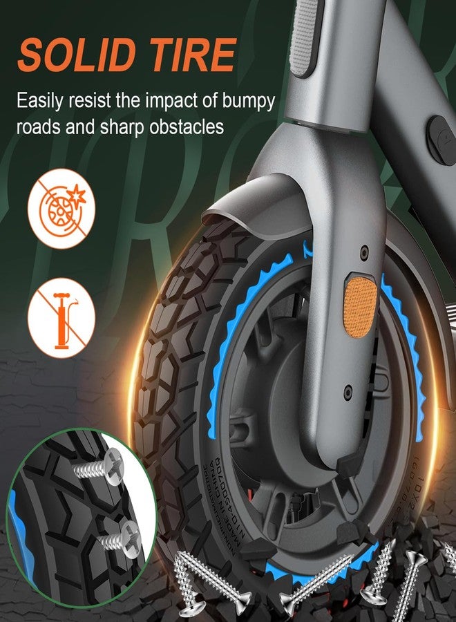BANGTING 2PCS 60/70-6.5 Scooter Tire Tubeless - 10x2.50 Front or Rear Replacement Puncture-Proof Solid Tires, 10x2.50-6.5 Airless Off-Road Tire for Segway G30/G30D/G30LP/G30D II (Blue) - Image 3