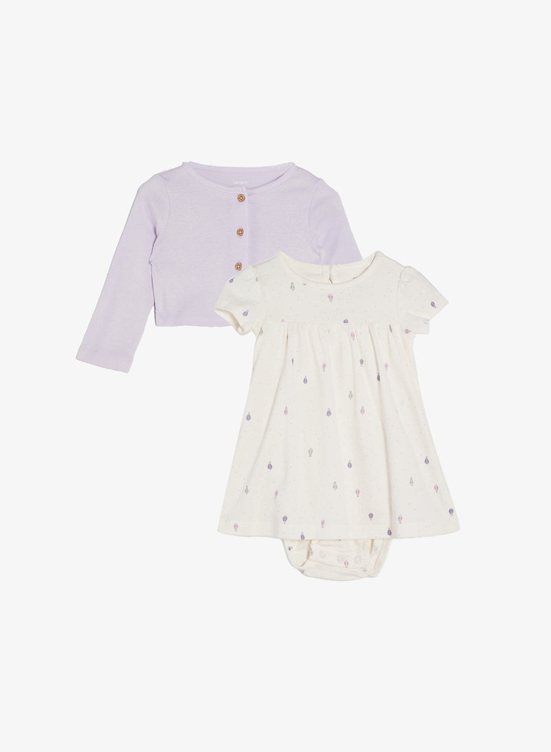 كارترز طقم فستان قطعتين للرضع - Image 1