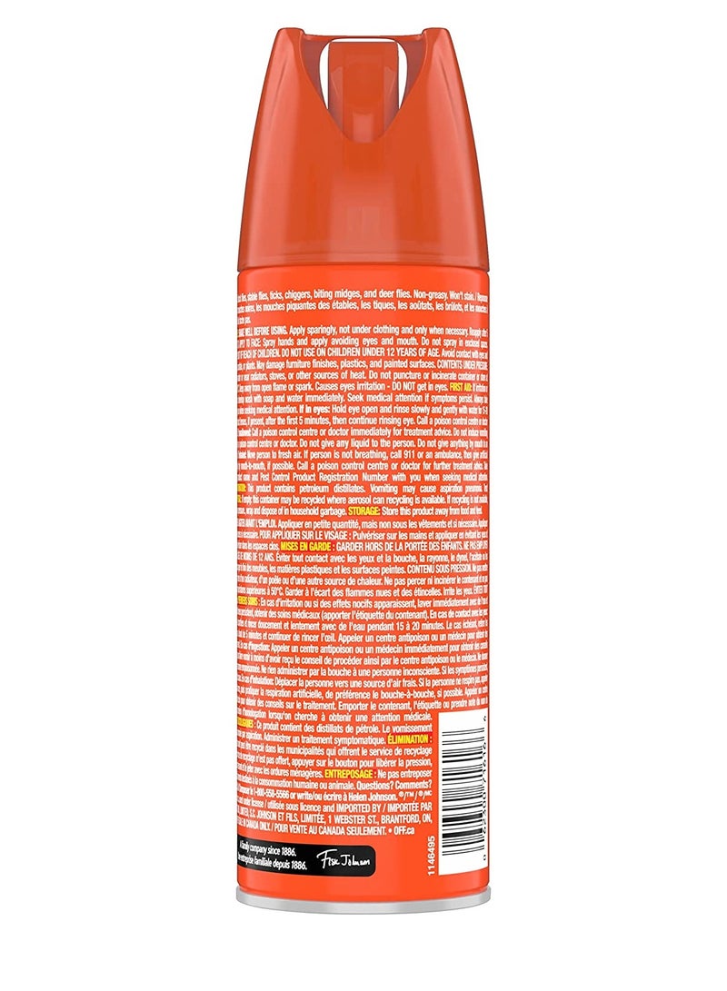 OFF! FamilyCare Insect and Mosquito Repellent with Power Dry Formula, Bug Spray for Camping, Bug Repellent Safe for Clothing 170 g (Packaging May Vary) - Image 2
