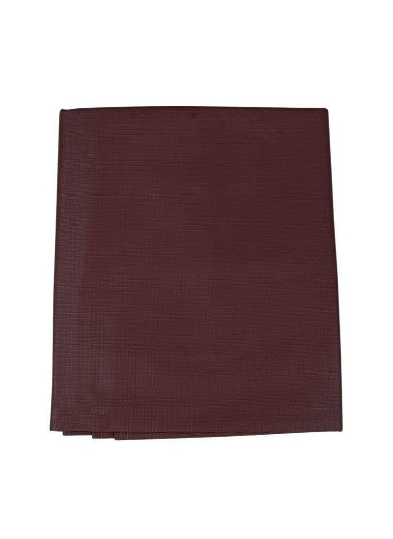NORTH FIELD North Field Waterproof Plastic Mattress Protection Sheet for Baby and Adult Poly Plastic Rubber Double Bed Sheet Double BedKing Size 72 x 75 Inch Dark Brown  - Image 2