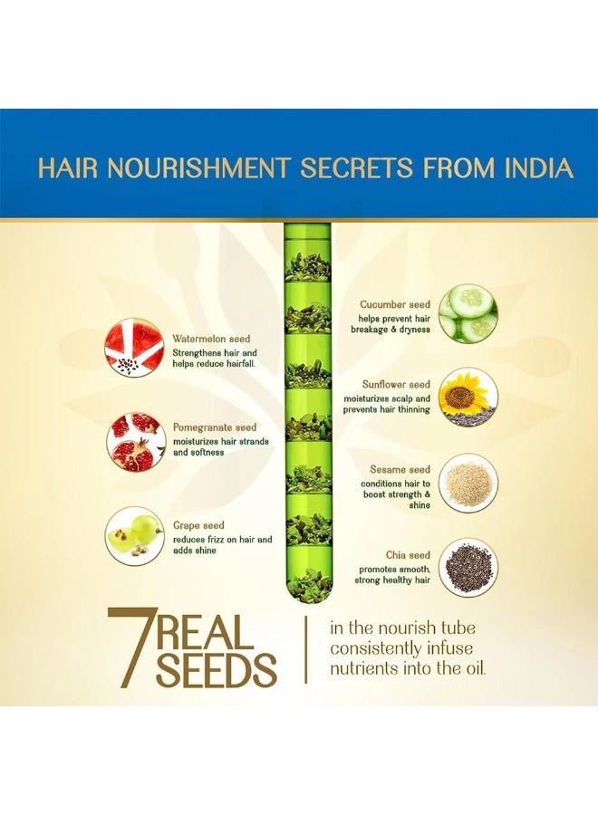 هيربس إنديا زيت الشعر بإكليل الجبل و 7 بذور - 180 مل - Image 2