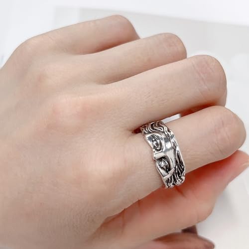 OIDIMS Vintage Venus Half Face Ring For Women Men Adjustable Personalized Open Wrap Knuckle Finger Band Rings Thumb Fashion Unique Jewelry Gift - Image 3